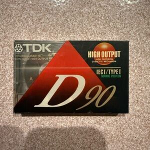 D90 Cassette Player - Red and Black